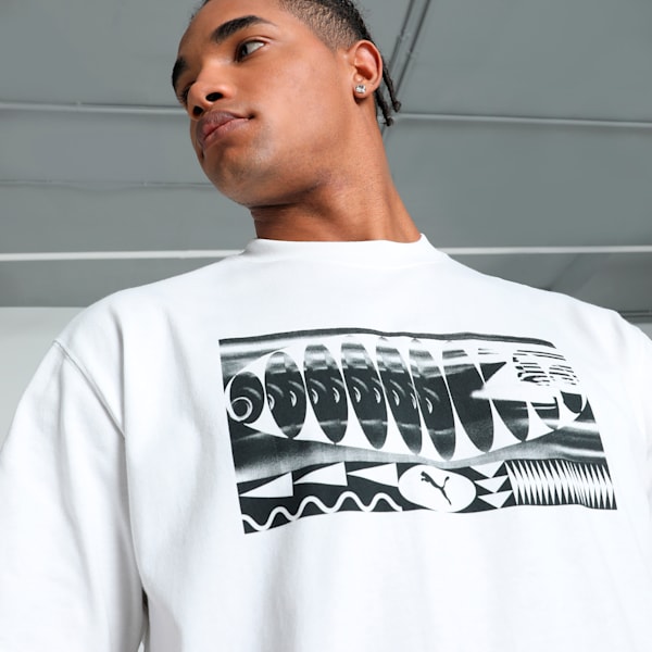 GRAPHICS "Fast" Men's Relaxed Fit Tee, PUMA White, extralarge-IND